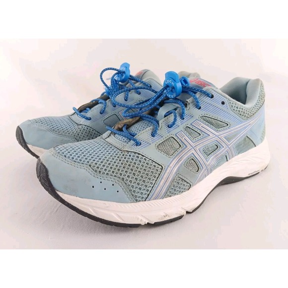 Asics Shoes - Asics Gel Contend 5 Running Shoes Womens 9.5 Blue White 1012A234